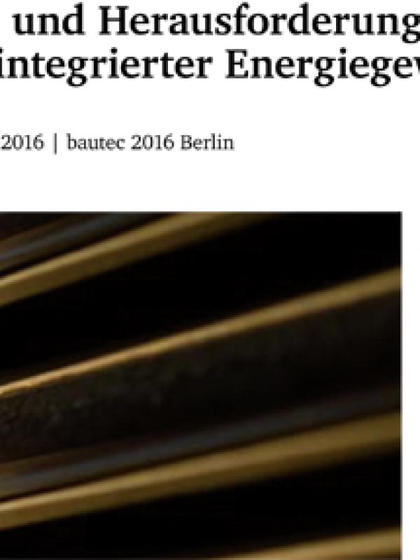 Chancen und Herausforderungen gebäudeintegrierter Energiegewinnung